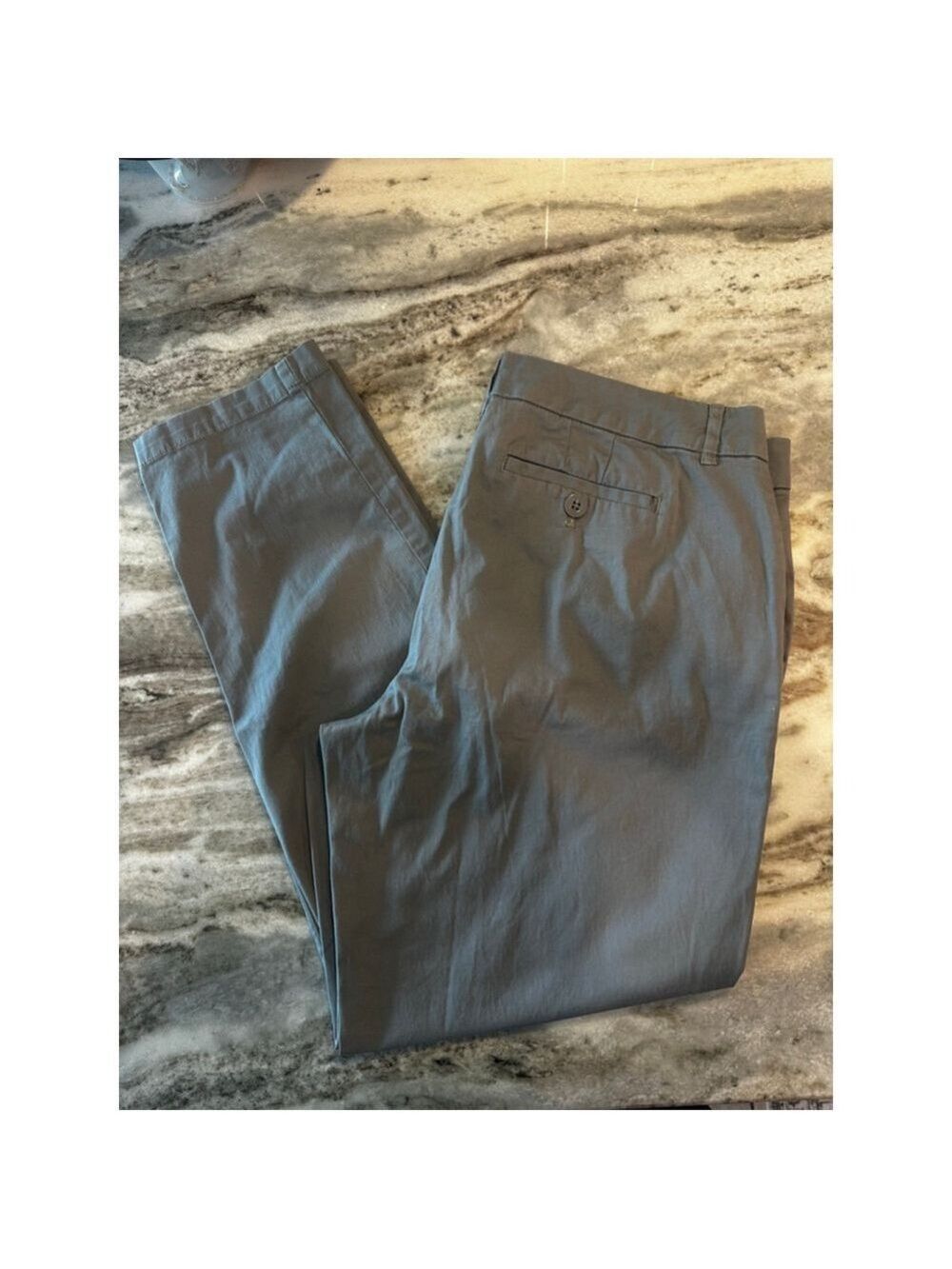 IZOD Gray Chino Trousers Size 14 EUC